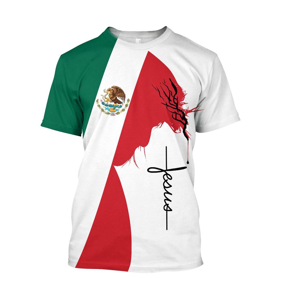 Mexico Christian Jesus Unisex 3D T Shirt Christian T Shirt Jesus Tshirt Designs Jesus Christ Shirt 1 ys7lrl.jpg