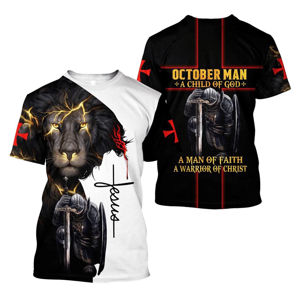 October Man A Child Of God Jesus Unisex 3D T Shirt Christian T Shirt Jesus Tshirt Designs Jesus Christ Shirt 1 lazyao.jpg October Man A Child Of God Jesus Unisex 3D T Shirt Christian T Shirt Jesus Tshirt Designs Jesus Christ Shirt 1 lazyao.jpg