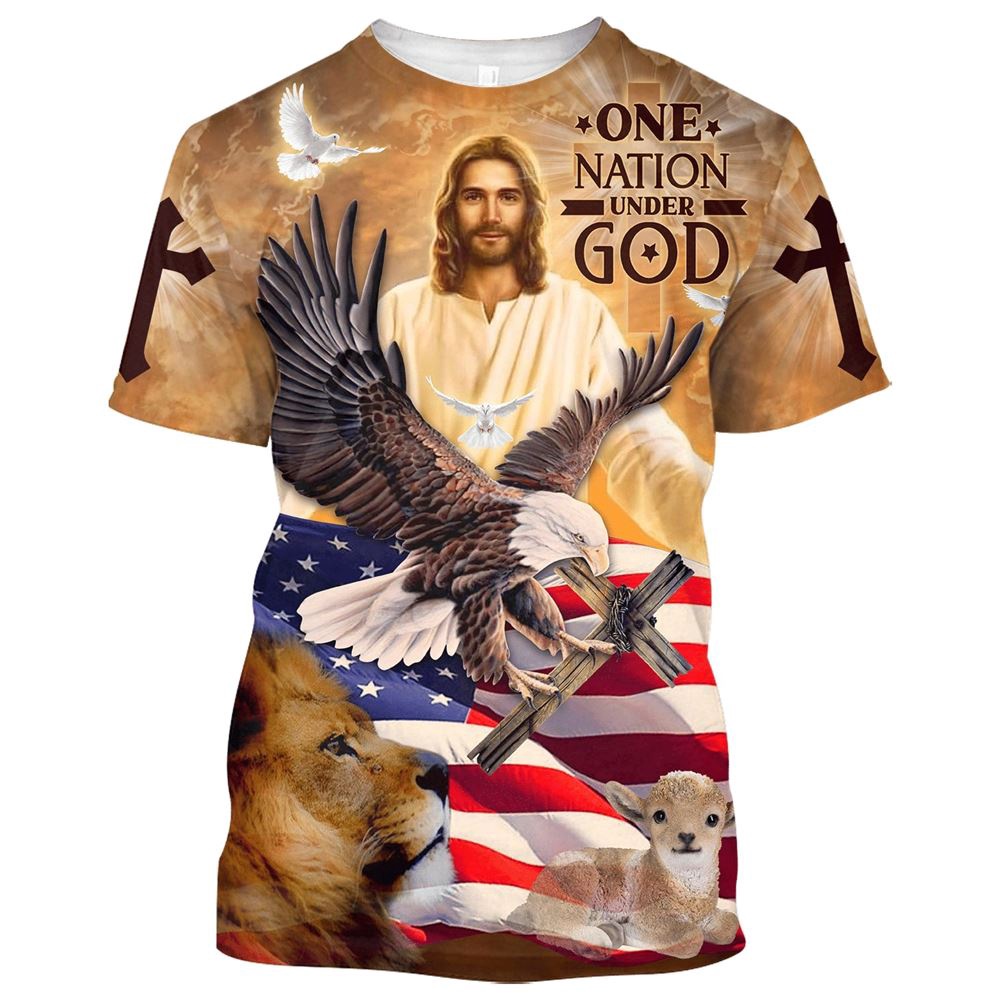 On Nation Under God American 3D T Shirt Christian T Shirt Jesus Tshirt Designs Jesus Christ Shirt 1 xlyuyv.jpg On Nation Under God American 3D T Shirt Christian T Shirt Jesus Tshirt Designs Jesus Christ Shirt 1 xlyuyv.jpg
