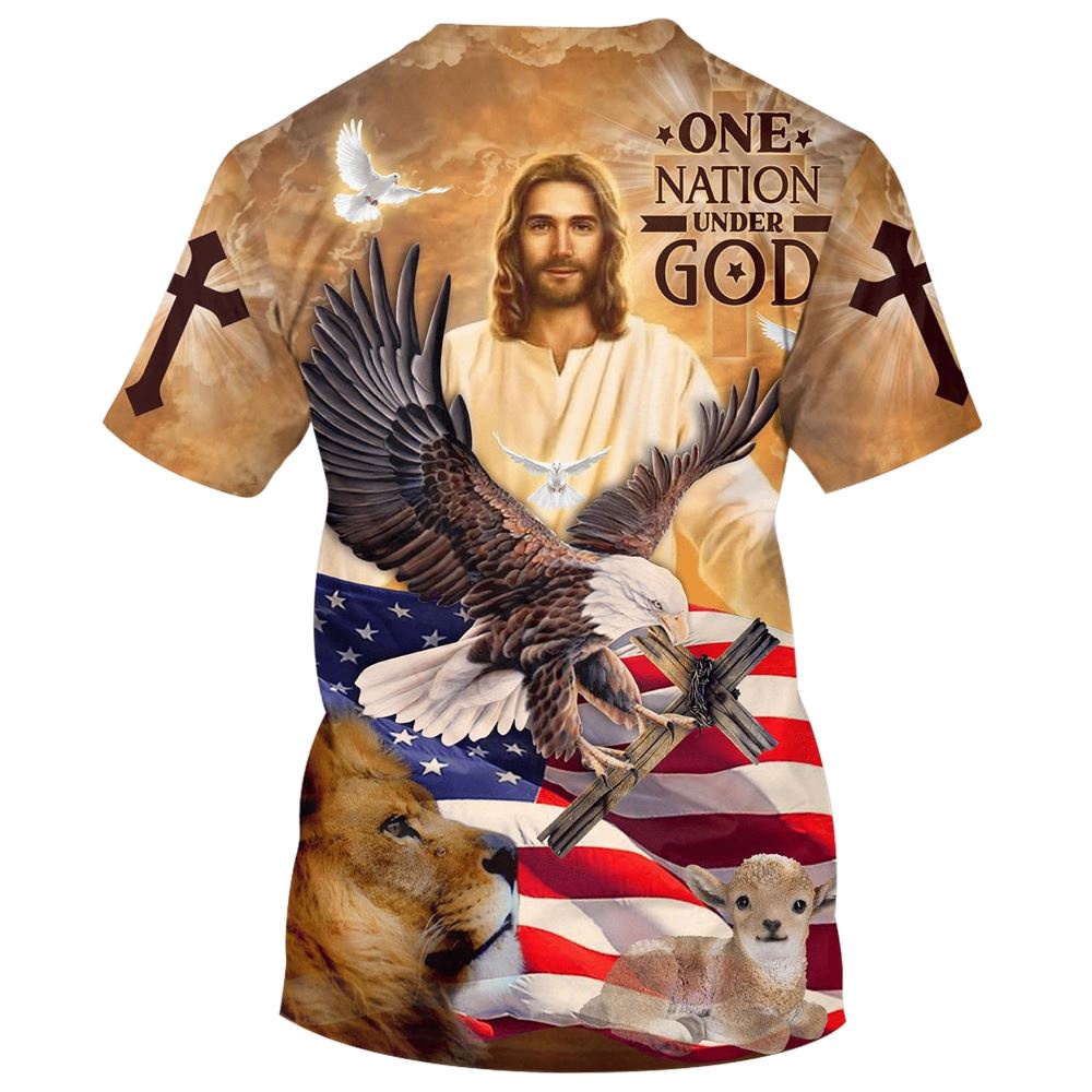 On Nation Under God American 3D T Shirt Christian T Shirt Jesus Tshirt Designs Jesus Christ Shirt 2 xgs6c6.jpg On Nation Under God American 3D T Shirt Christian T Shirt Jesus Tshirt Designs Jesus Christ Shirt 2 xgs6c6.jpg