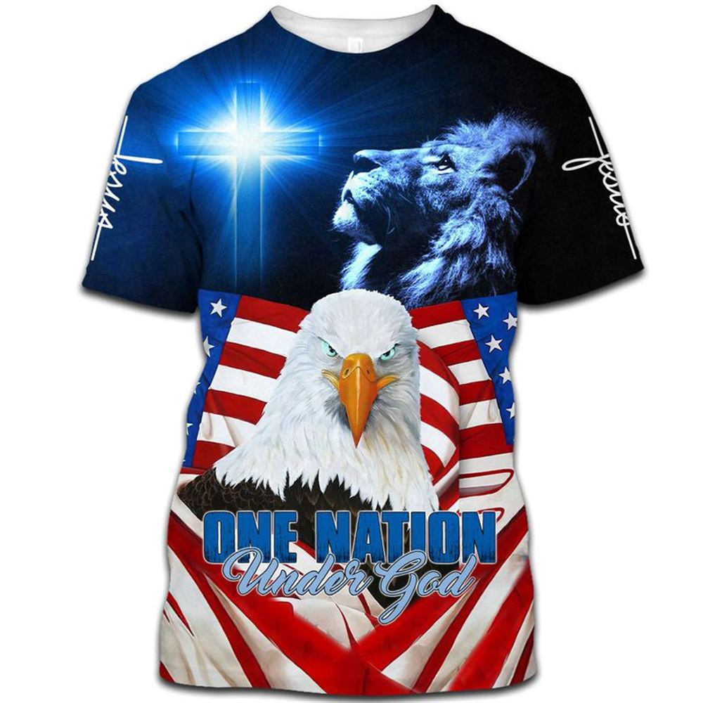 One Nation Under God Beautiful Lion Eagle 3D T Shirt Christian T Shirt Jesus Tshirt Designs Jesus Christ Shirt 1 yimqo7.jpg One Nation Under God Beautiful Lion Eagle 3D T Shirt Christian T Shirt Jesus Tshirt Designs Jesus Christ Shirt 1 yimqo7.jpg