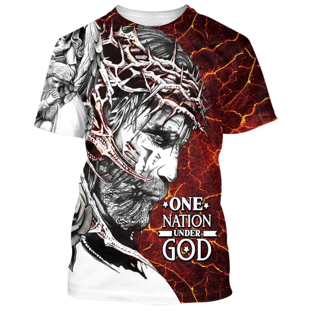 One Nation Under God Jesus 2 3D T Shirt Christian T Shirt Jesus Tshirt Designs Jesus Christ Shirt 1 r5bu6w.jpg One Nation Under God Jesus 2 3D T Shirt Christian T Shirt Jesus Tshirt Designs Jesus Christ Shirt 1 r5bu6w.jpg