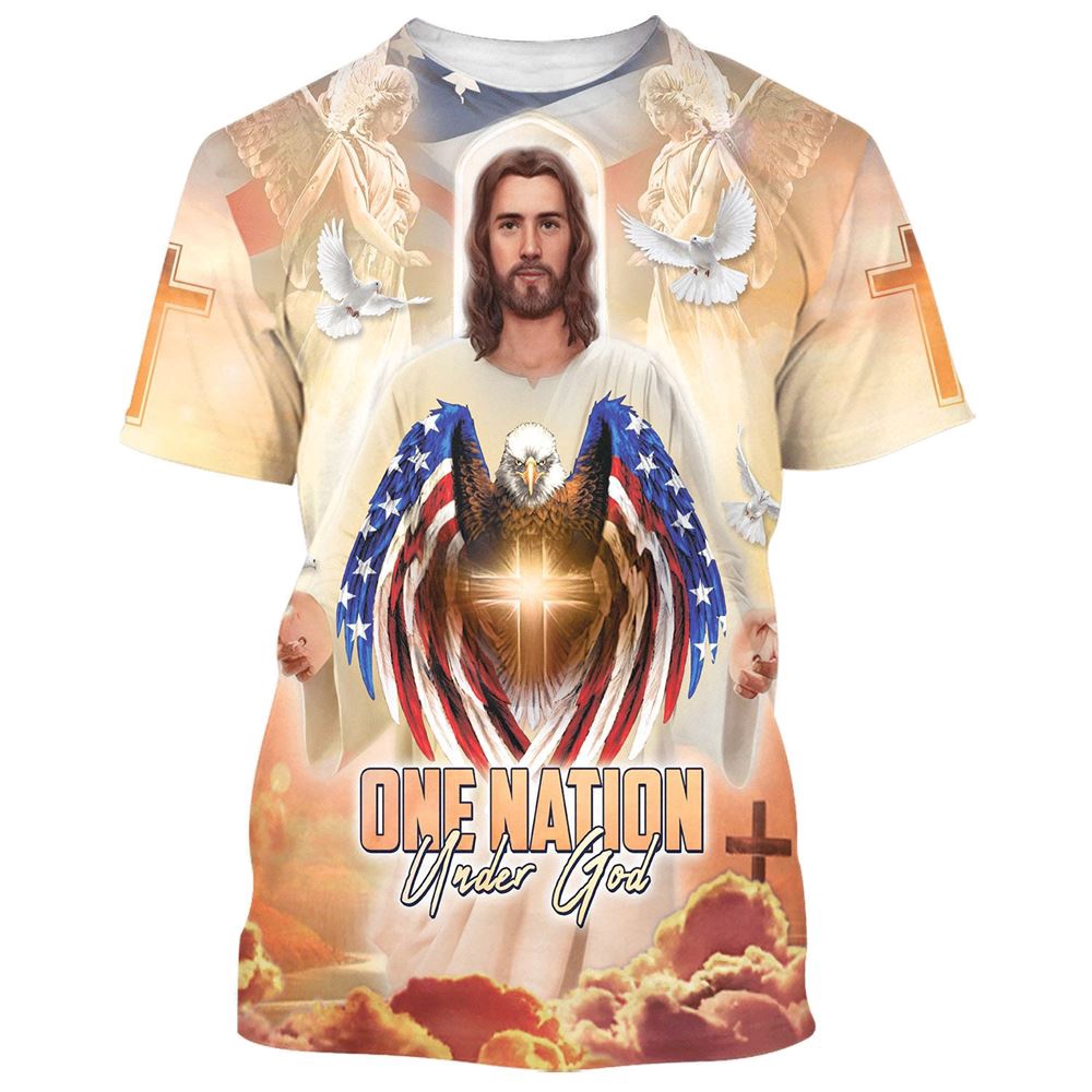 One Nation Under God Jesus Eagle American 3D T Shirt Christian T Shirt Jesus Tshirt Designs Jesus Christ Shirt 1 kyuqqb.jpg One Nation Under God Jesus Eagle American 3D T Shirt Christian T Shirt Jesus Tshirt Designs Jesus Christ Shirt 1 kyuqqb.jpg