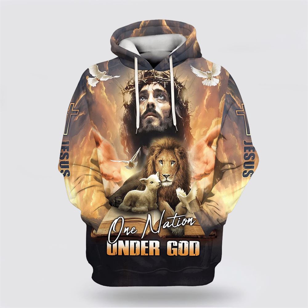 One Nation Under God Jesus Lion And Lamb 3D Hoodie Christian Hoodie Bible Hoodies Scripture Hoodies 1 xlt6zv.jpg One Nation Under God Jesus Lion And Lamb 3D Hoodie Christian Hoodie Bible Hoodies Scripture Hoodies 1 xlt6zv.jpg