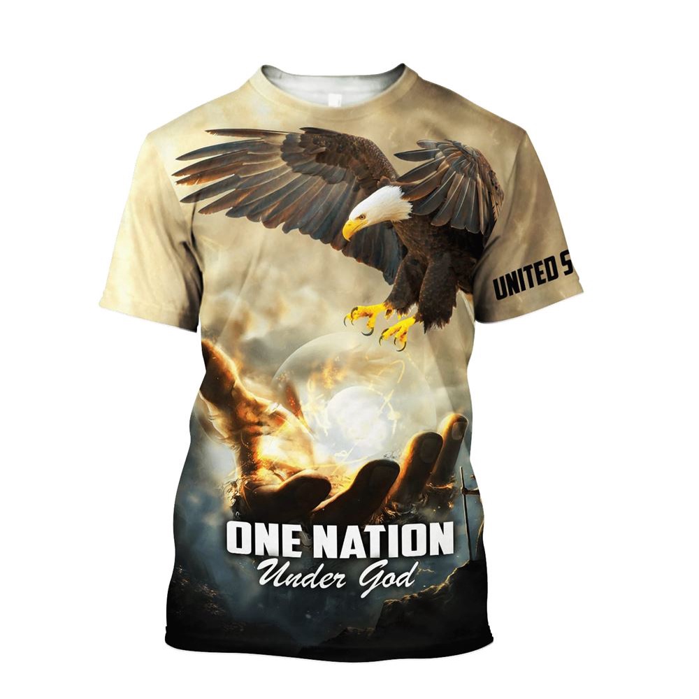 One Nation Under God Unisexs 3D T Shirt Christian T Shirt Jesus Tshirt Designs Jesus Christ Shirt 1 qejgfh.jpg