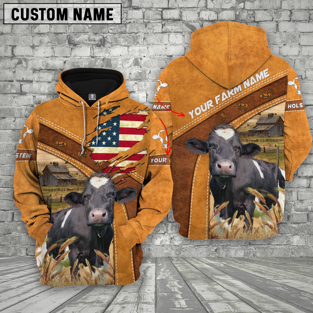 Personalized Name 3D Holstein On Farm Flag Hoodie Farm Hoodie Farmher Shirt 1 mbdqru.jpg Personalized Name 3D Holstein On Farm Flag Hoodie Farm Hoodie Farmher Shirt 1 mbdqru.jpg
