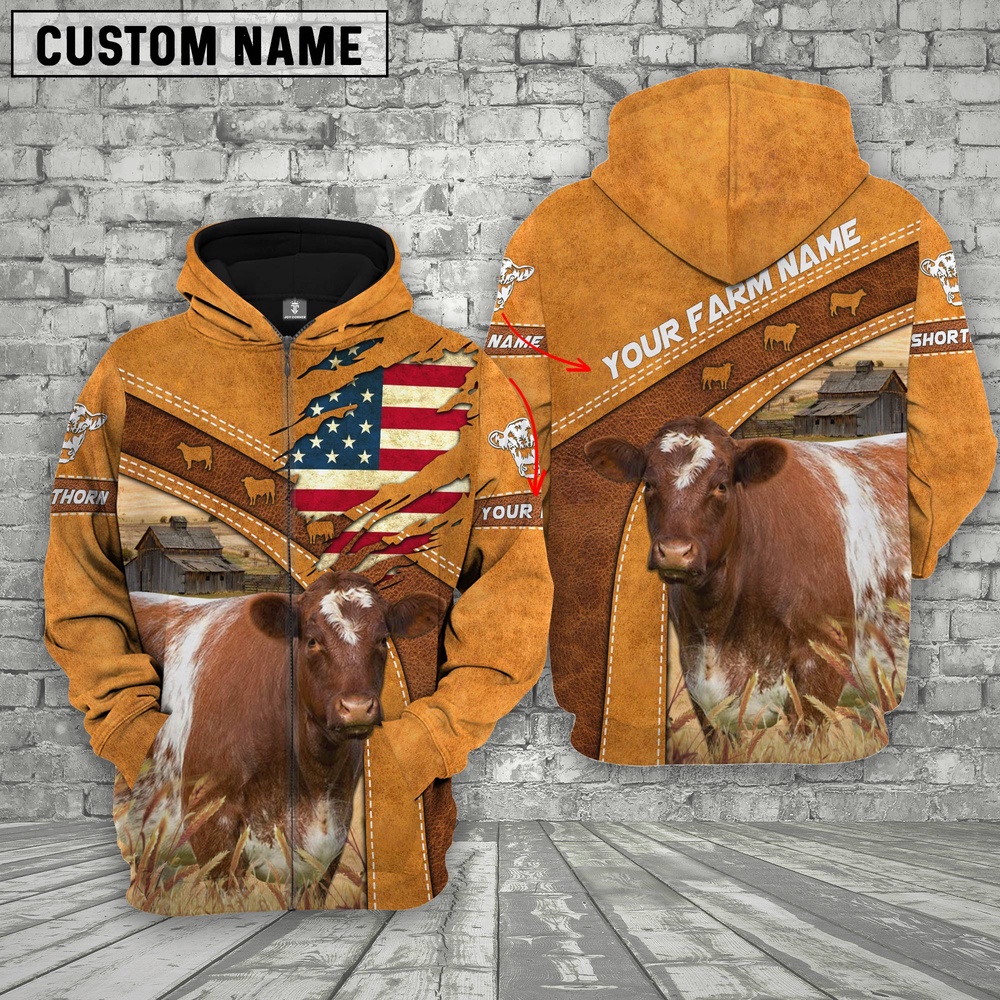 Personalized Name 3D Shorthorn Flag Hoodie Farm Hoodie Farmher Shirt 1 e7x8tn.jpg Personalized Name 3D Shorthorn Flag Hoodie Farm Hoodie Farmher Shirt 1 e7x8tn.jpg