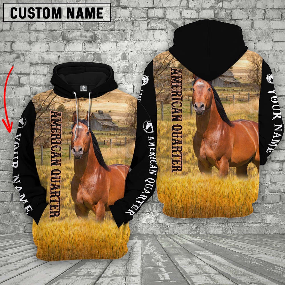 Personalized Name American Quarter Horse House On The Farm 3D Hoodie Farm Hoodie Farmher Shirt 1 qi9eyo.jpg