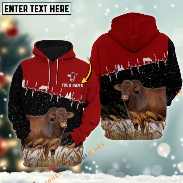 Personalized Name Beefmaster Xmas Hoodie, Farm Hoodie, Farmher Shirt