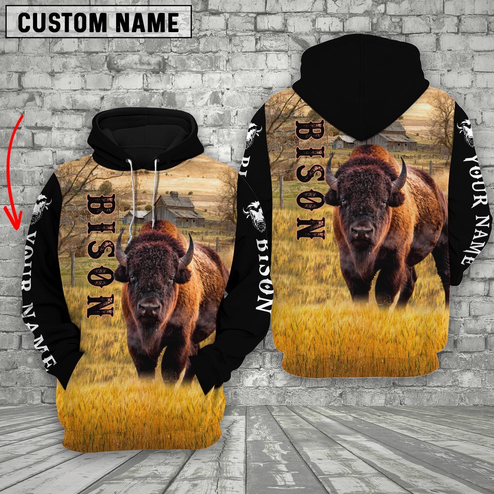 Personalized Name Bison Cattle On The Farm All Over Printed 3D Hoodie Farm Hoodie Farmher Shirt 1 sxgxhr.jpg Personalized Name Bison Cattle On The Farm All Over Printed 3D Hoodie Farm Hoodie Farmher Shirt 1 sxgxhr.jpg
