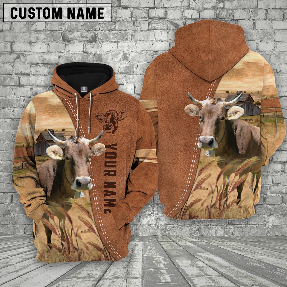 Personalized Name Brown Swiss Brown 3D Shirt Farm Hoodie Farmher Shirt 1 mtg5gt.jpg Personalized Name Brown Swiss Brown 3D Shirt Farm Hoodie Farmher Shirt 1 mtg5gt.jpg