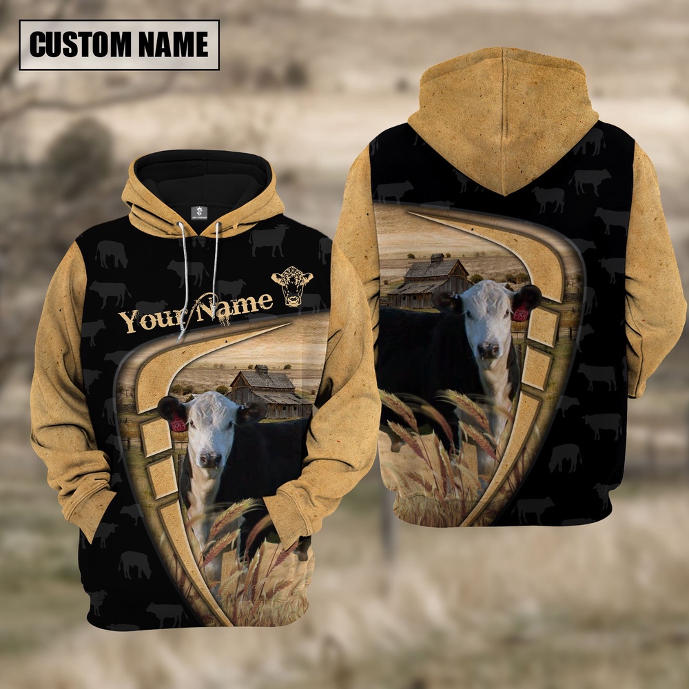 Personalized Name Farm Black Hereford Black Yellow Hoodie Farm Hoodie Farmher Shirt 1 nnw5oe.jpg
