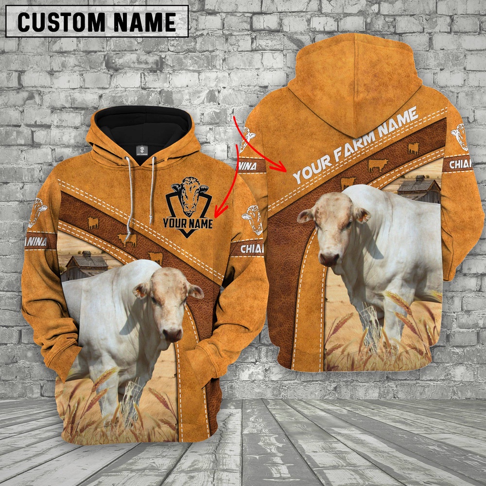 Personalized Name Farm Chianina Cattle Hoodie Farm Hoodie Farmher Shirt 1 trpkim.jpg Personalized Name Farm Chianina Cattle Hoodie Farm Hoodie Farmher Shirt 1 trpkim.jpg