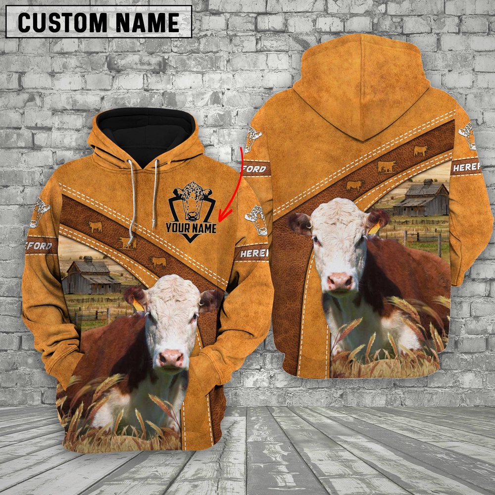 Personalized Name Farm Hereford Cattle Hoodie Farm Hoodie Farmher Shirt 1 jm8y8p.jpg