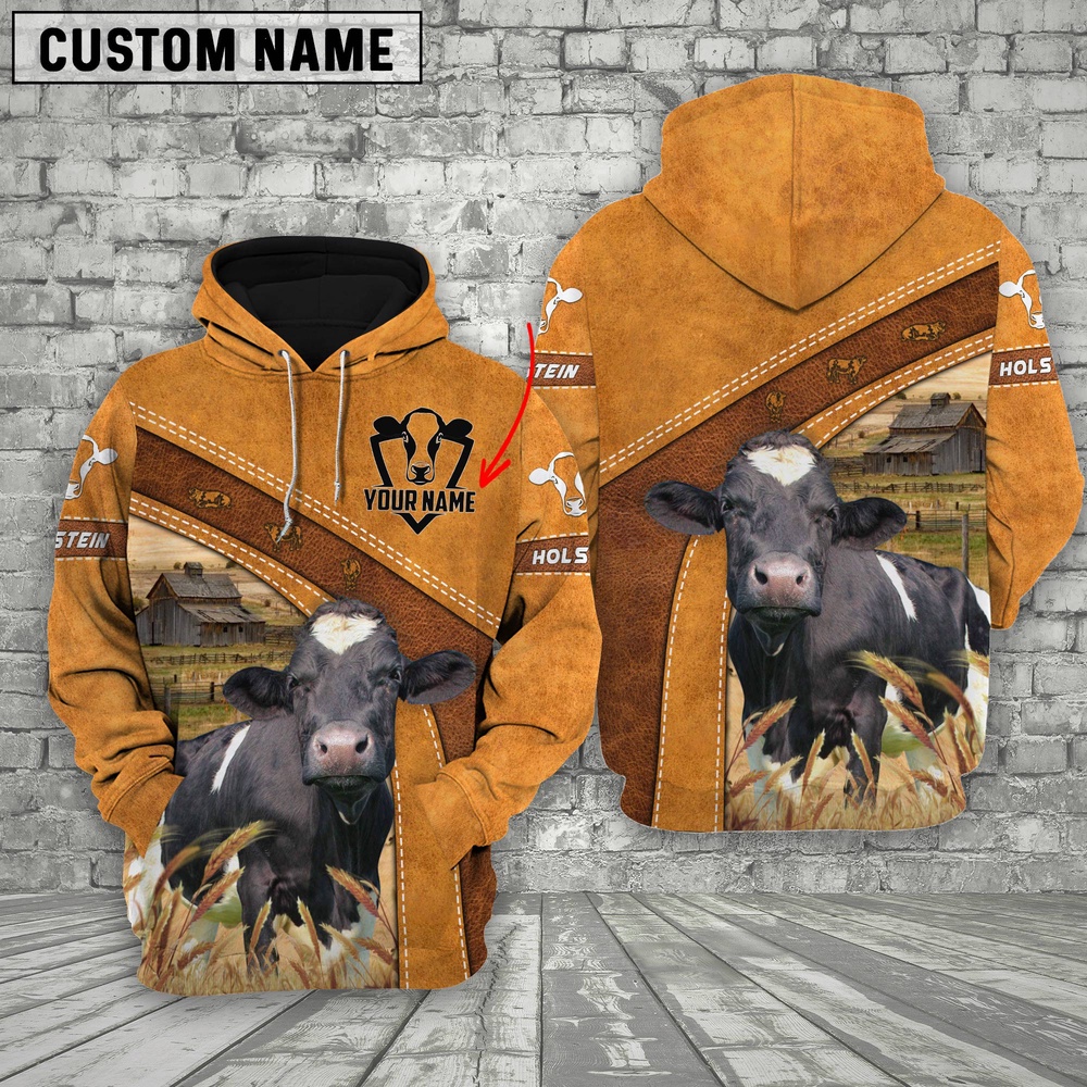 Personalized Name Farm Holstein Cattle Hoodie Farm Hoodie Farmher Shirt 1 x0vwfb.jpg