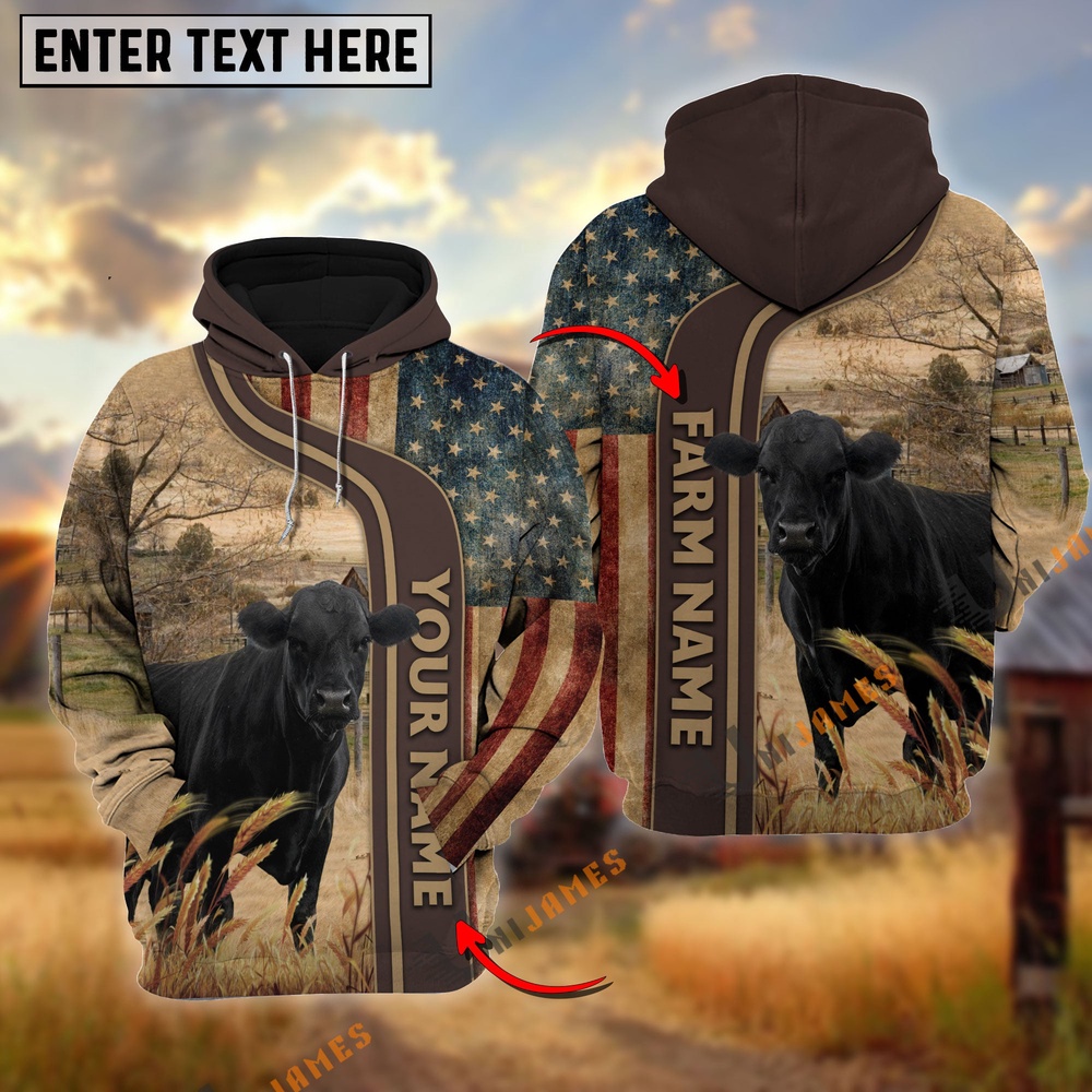 Personalized Name Farm Name Black Angus US Flag Hoodie Farm Hoodie Farmher Shirt 1 n66kiq.jpg Personalized Name Farm Name Black Angus US Flag Hoodie Farm Hoodie Farmher Shirt 1 n66kiq.jpg