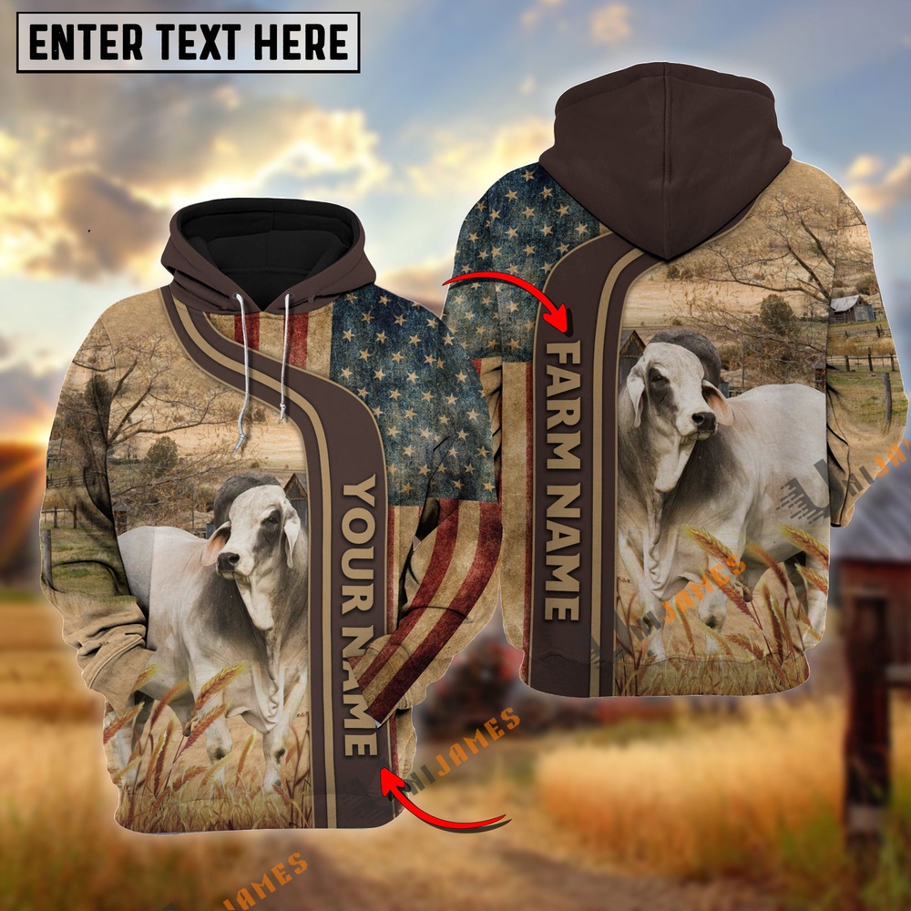Personalized Name Farm Name Brahman US Flag Hoodie Farm Hoodie Farmher Shirt 1 msaiwg.jpg Personalized Name Farm Name Brahman US Flag Hoodie Farm Hoodie Farmher Shirt 1 msaiwg.jpg