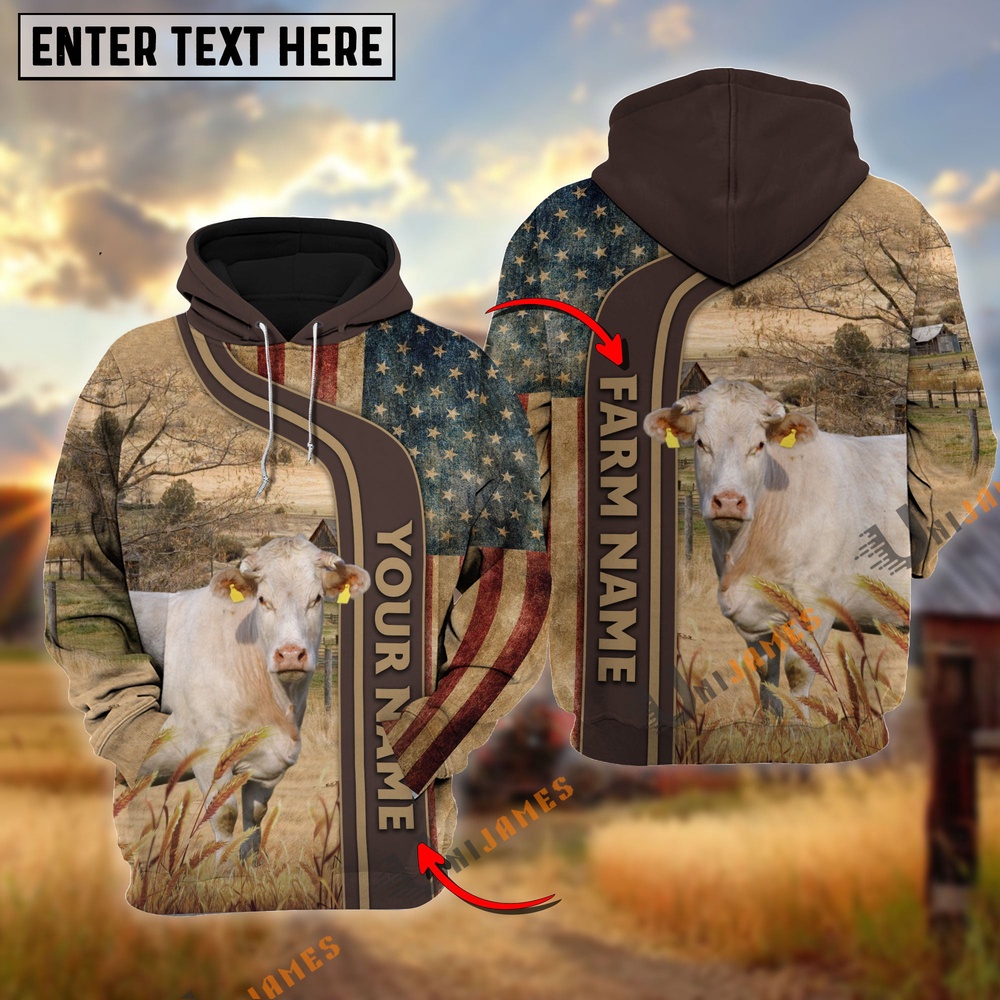 Personalized Name Farm Name Charolais US Flag Hoodie Farm Hoodie Farmher Shirt 1 sxqq5l.jpg Personalized Name Farm Name Charolais US Flag Hoodie Farm Hoodie Farmher Shirt 1 sxqq5l.jpg