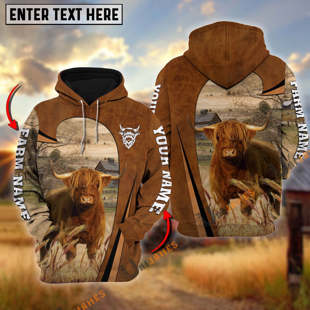 Personalized Name Farm Name Highland Premium Brown Pattern Hoodie Farm Hoodie Farmher Shirt 1 zqomzl.jpg Personalized Name Farm Name Highland Premium Brown Pattern Hoodie Farm Hoodie Farmher Shirt 1 zqomzl.jpg
