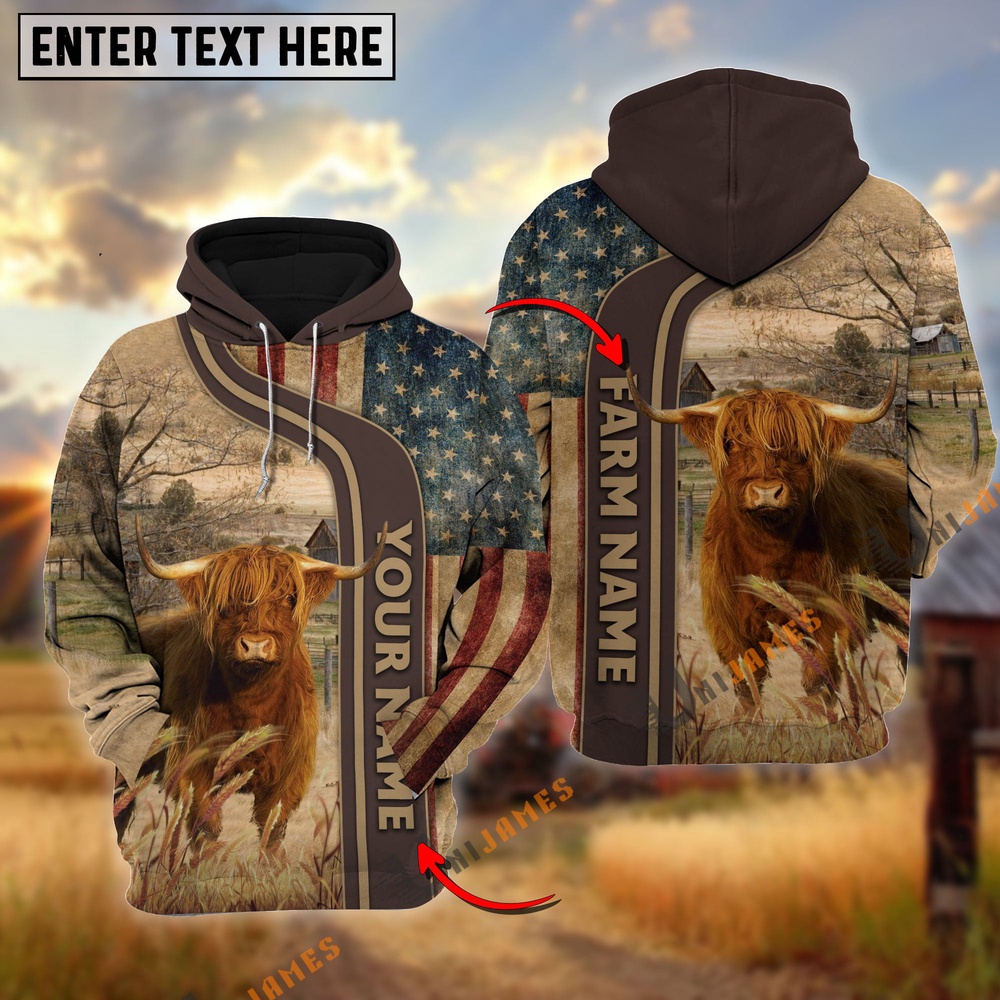 Personalized Name Farm Name Highland US Flag Hoodie Farm Hoodie Farmher Shirt 1 fzlpjc.jpg Personalized Name Farm Name Highland US Flag Hoodie Farm Hoodie Farmher Shirt 1 fzlpjc.jpg