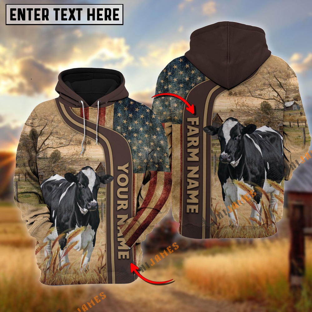 Personalized Name Farm Name Holstein US Flag Hoodie Farm Hoodie Farmher Shirt 1 n2ggro.jpg Personalized Name Farm Name Holstein US Flag Hoodie Farm Hoodie Farmher Shirt 1 n2ggro.jpg