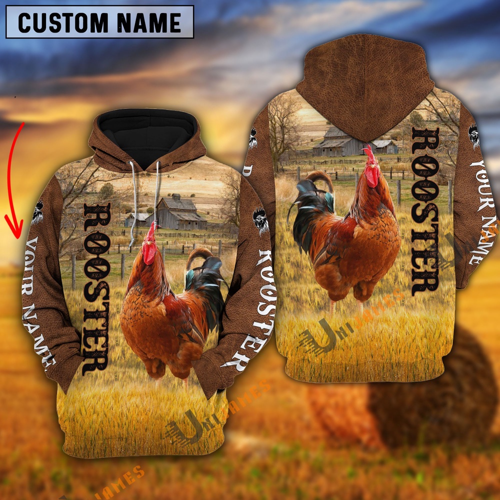 Personalized Name Farm Rooster Brown Hoodie Farm Hoodie Farmher Shirt 1 at1fjw.jpg Personalized Name Farm Rooster Brown Hoodie Farm Hoodie Farmher Shirt 1 at1fjw.jpg