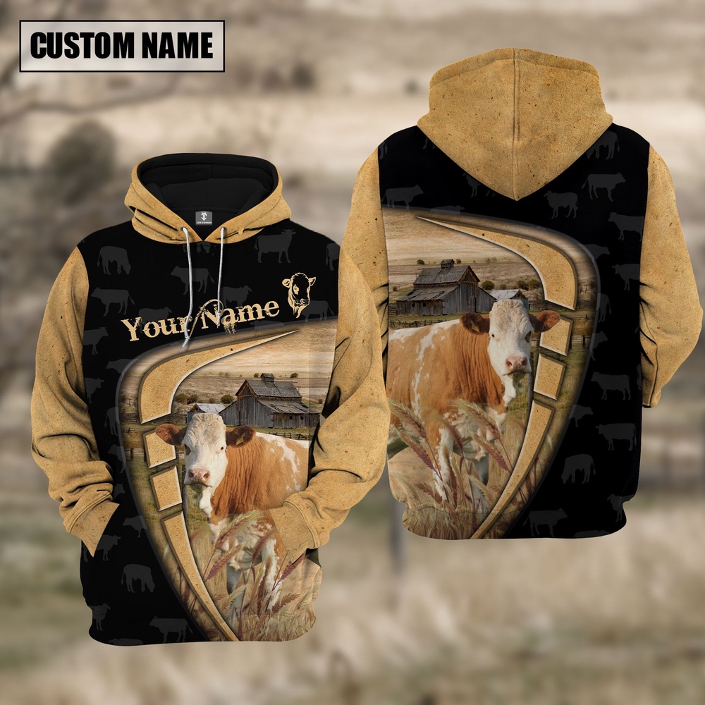 Personalized Name Farm Simmental Black Yellow Hoodie Farm Hoodie Farmher Shirt 1 jtal1x.jpg