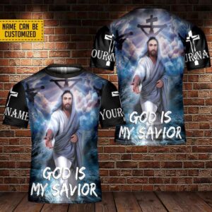 Personalized Name God Is My Savior Take My Hand Jesus Chrsit 3D T Shirt Christian T Shirt Jesus Tshirt Designs Jesus Christ Shirt 1 jglqas.jpg