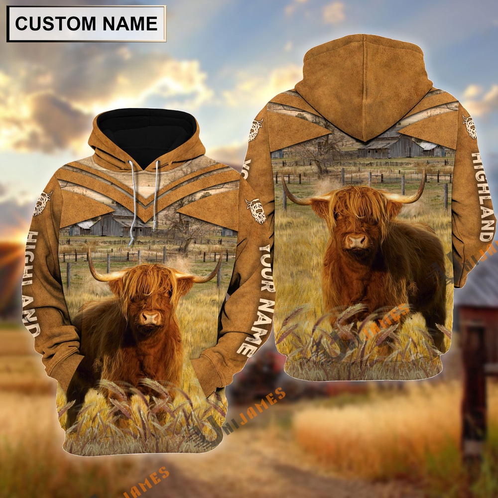 Personalized Name Highland Brown Pattern 3D Hoodie Farm Hoodie Farmher Shirt 1 mzqxab.jpg Personalized Name Highland Brown Pattern 3D Hoodie Farm Hoodie Farmher Shirt 1 mzqxab.jpg