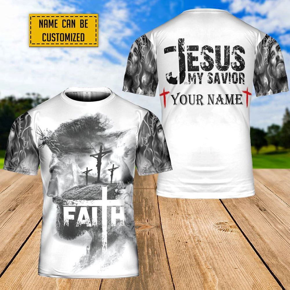 Personalized Name Jesus Is My Savior Jesus 3D T Shirt Christian T Shirt Jesus Tshirt Designs Jesus Christ Shirt 1 llfl9o.jpg