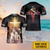 Personalized Name Jesus Saved My Life Jesus King 3D T Shirt, Christian T Shirt, Jesus Tshirt Designs, Jesus Christ Shirt