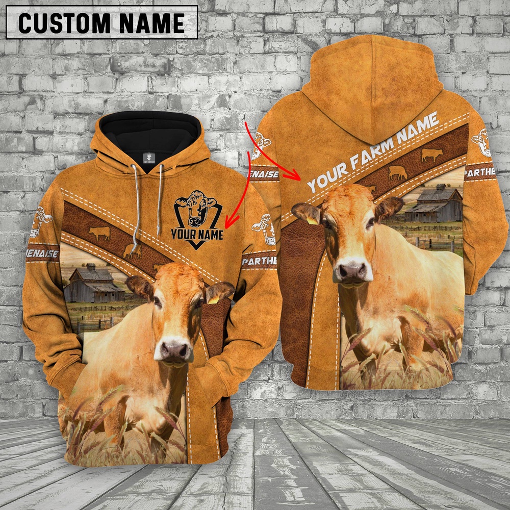 Personalized Name Parthenaise All Over Printed 3D Cattle Hoodie Farm Hoodie Farmher Shirt 1 yqctub.jpg