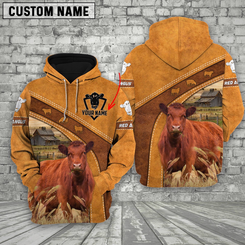 Personalized Name Red Angus Hoodie For Kids Farm Hoodie Farmher Shirt 1 hv8csm.jpg