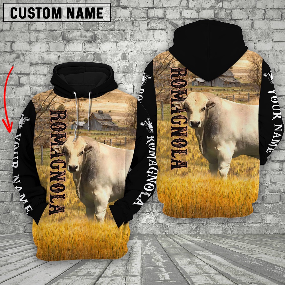 Personalized Name Romagnola Cattle On The Farm All Over Printed 3D Hoodie Farm Hoodie Farmher Shirt 1 xo2pbf.jpg