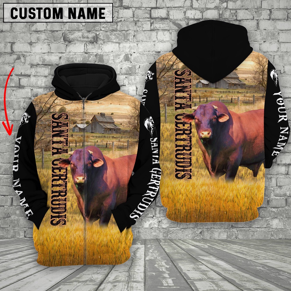 Personalized Name Santa Gertrudis Cattle On The Farm All Over Printed 3D Hoodie Farm Hoodie Farmher Shirt 1 re8xw6.jpg Personalized Name Santa Gertrudis Cattle On The Farm All Over Printed 3D Hoodie Farm Hoodie Farmher Shirt 1 re8xw6.jpg