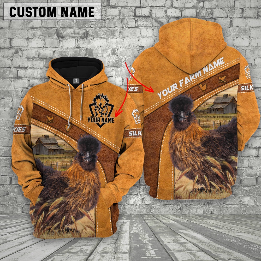 Personalized Name Silkies Chicken Hoodie Farm Hoodie Farmher Shirt 1 v901tz.jpg Personalized Name Silkies Chicken Hoodie Farm Hoodie Farmher Shirt 1 v901tz.jpg