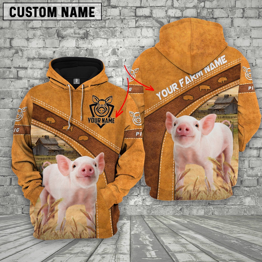 Pig 3D Customized Name Farm Name Hoodie Farm Hoodie Farmher Shirt 1 hbqrw6.jpg Pig 3D Customized Name Farm Name Hoodie Farm Hoodie Farmher Shirt 1 hbqrw6.jpg