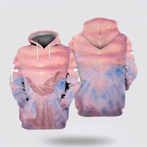 Pink Jesus Hand All Over Print…