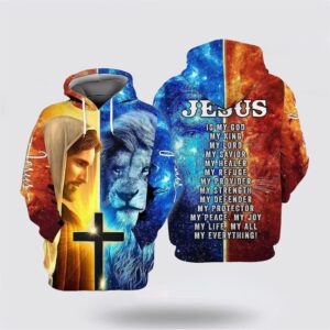 Red And Blue Jesus Is my…