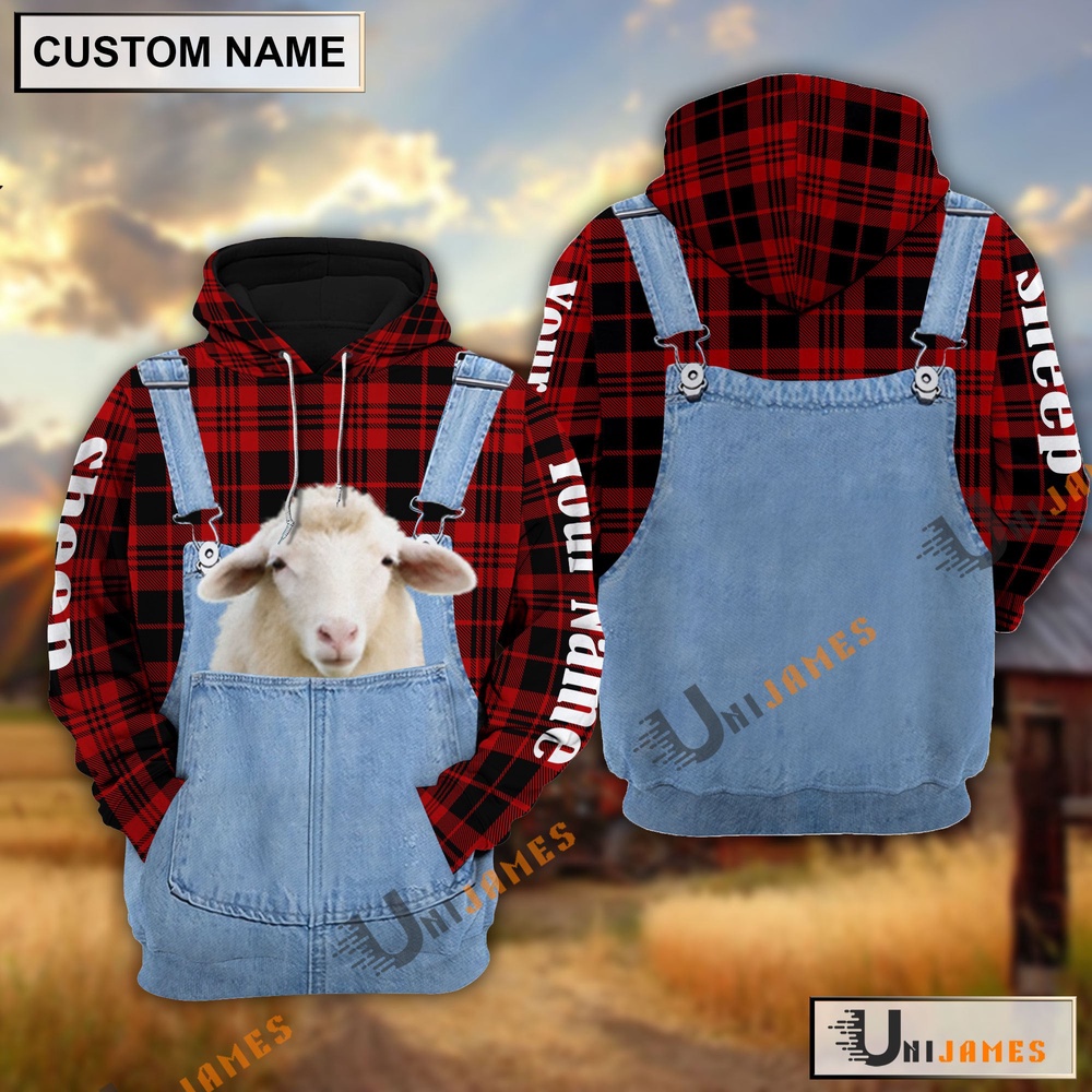 Sheep Red Jeans Pattern Personalized Name 3D Hoodie Farm Hoodie Farmher Shirt 1 bcmrch.jpg Sheep Red Jeans Pattern Personalized Name 3D Hoodie Farm Hoodie Farmher Shirt 1 bcmrch.jpg