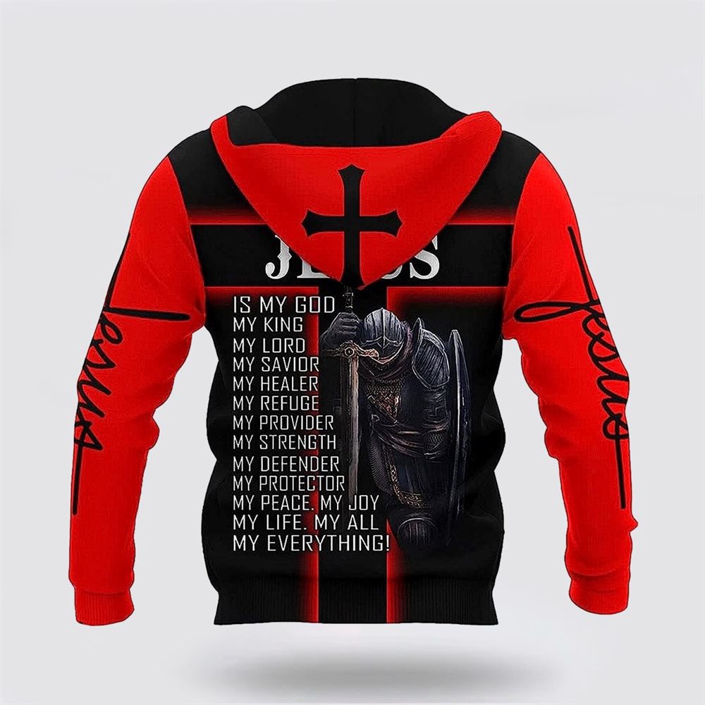 Warrior Jesus My God My King My Lord 3D Hoodie Christian Hoodie Bible Hoodies Scripture Hoodies 3 lgasgy.jpg
