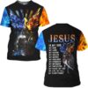 Warrior And Lion He Who Kneels Before God Can Stand Before Anyone 3D T Shirt, Christian T Shirt, Jesus Tshirt Designs, Jesus Christ Shirt
