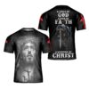 Warrior Lion Jesus Is My God My King 3D T Shirt, Christian T Shirt, Jesus Tshirt Designs, Jesus Christ Shirt