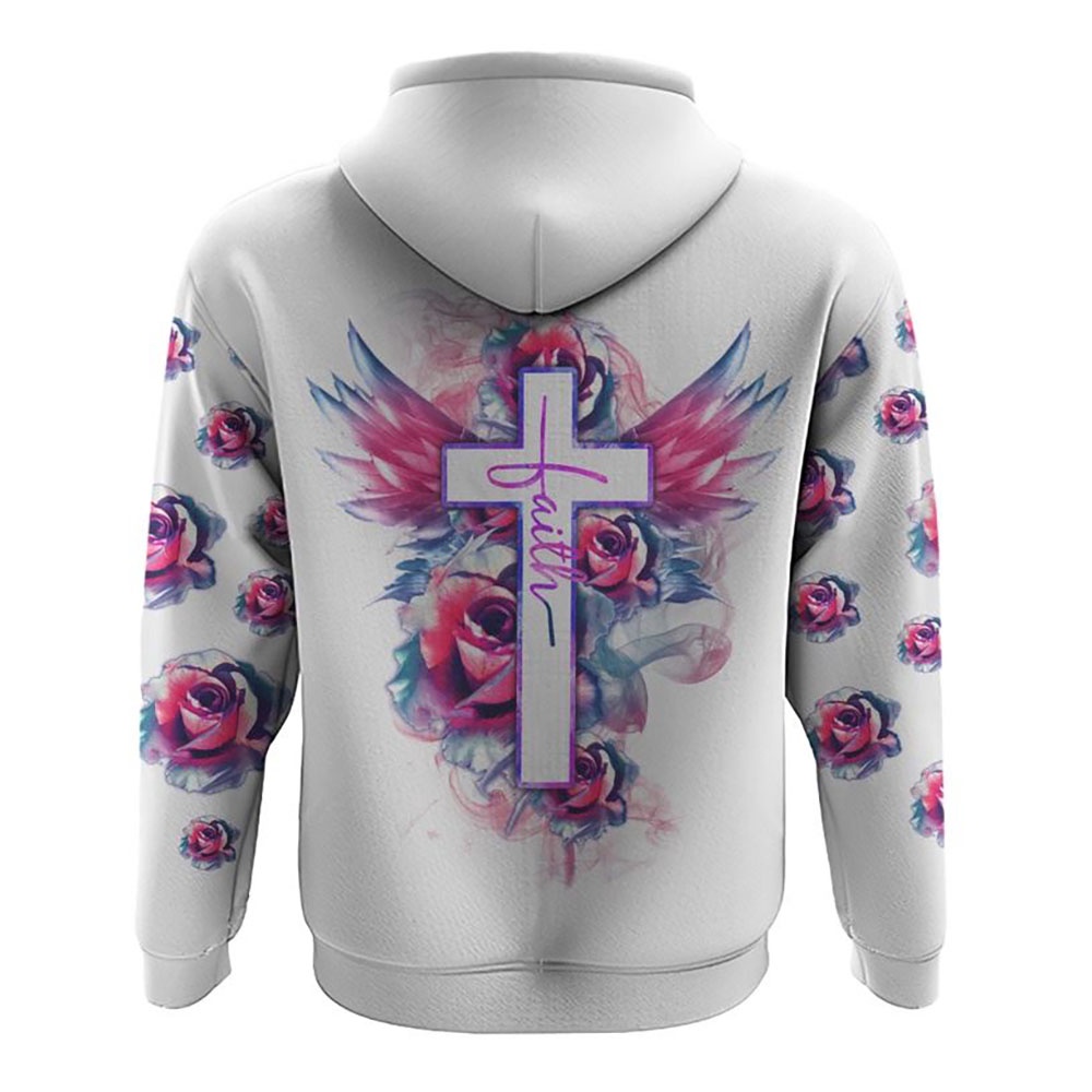 Watercolor Rose Faith Cross White Hoodie Christian Hoodie Bible Hoodies Religious Hoodies 2 ne8xmz.jpg