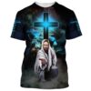 Warrior Of God I’M On Team Jesus I’M Not Religious 3D T Shirt, Christian T Shirt, Jesus Tshirt Designs, Jesus Christ Shirt