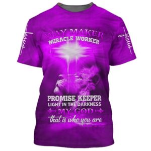 Way Maker Miracle Worker Lion Cross 3D T Shirt Christian T Shirt Jesus Tshirt Designs Jesus Christ Shirt 1 didwnl.jpg