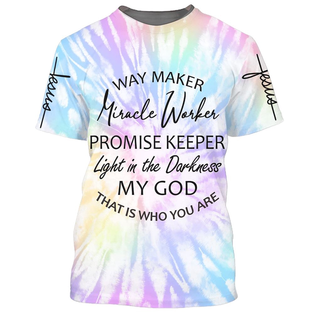 Way Maker Miracle Worker Promise Keeper 3D T Shirt Christian T Shirt Jesus Tshirt Designs Jesus Christ Shirt 1 vuvshi.jpg