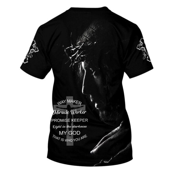 Way Maker Miracle Worker Promise Keeper Light Jesus Picture 3D T Shirt, Christian T Shirt, Jesus Tshirt Designs, Jesus Christ Shirt