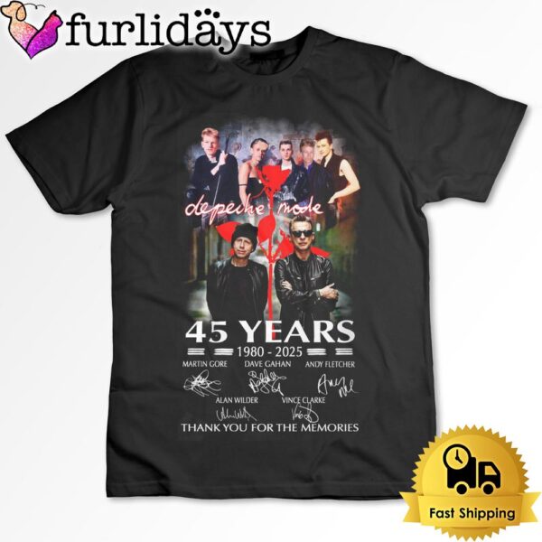 Depeche Mode 45Th Anniversary T Shirt