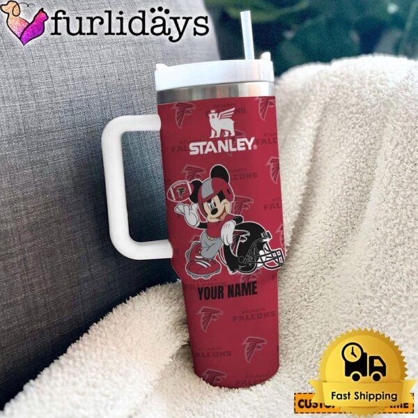 Atlanta Falcons NFL Mickey Mouse Custom 40oz Stanley Cup Tumbler